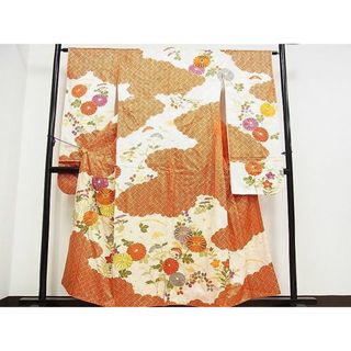 平和屋着物■豪華振袖　駒刺繍　草花文　金彩　逸品　DAAF0487mz(振袖)