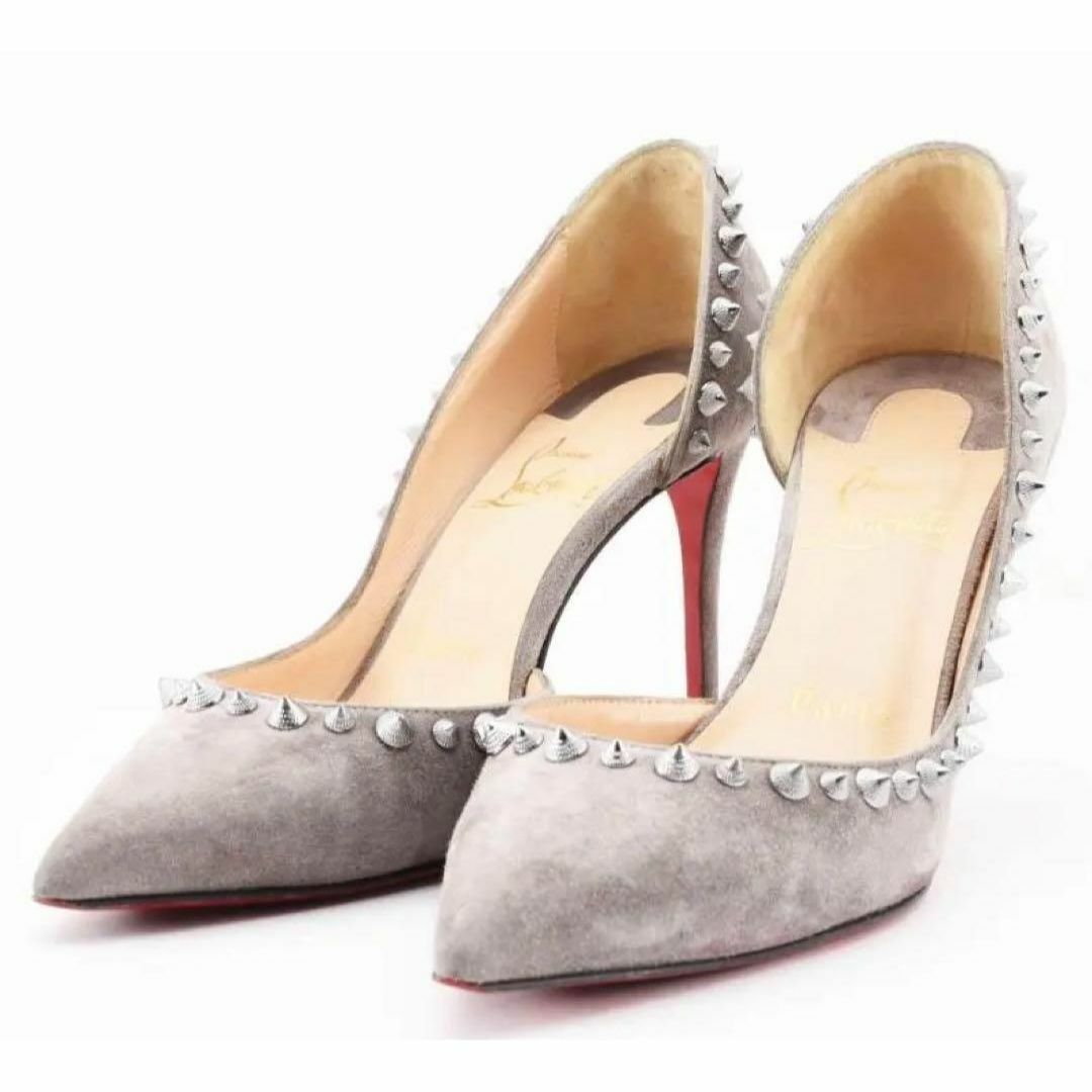 クリスチャンルブタンChristian Louboutinスウェードパンプス灰 クリスチャンルブタンChristian Louboutinスウェードパンプス灰