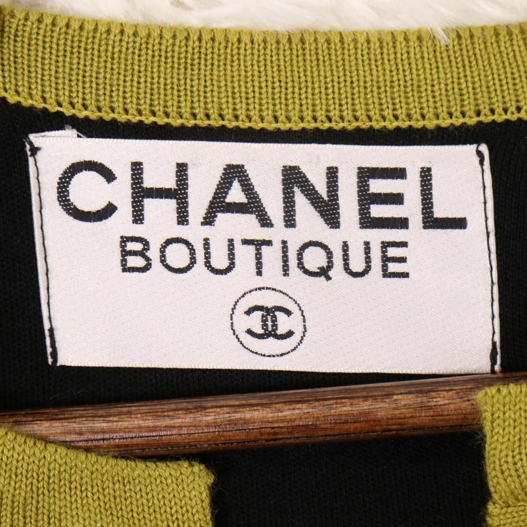 CHANEL - シャネル ウール ニット カーディガン 金ボタン ココ CHANEL - シャネル ウール ニット カーディガン 金ボタン ココ