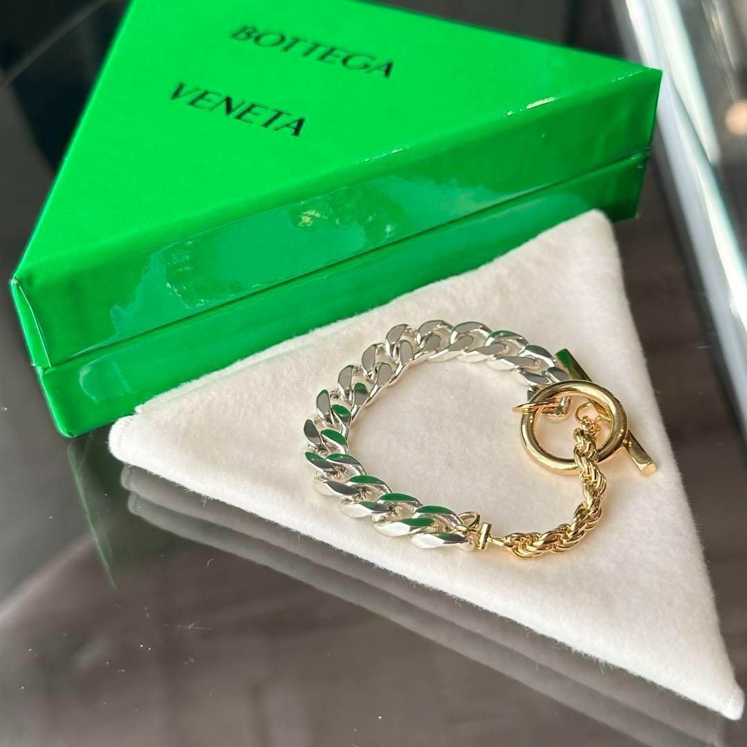 BOTTEGA VENETA - 新品 ボッテガヴェネタ シルバー ゴールド BOTTEGA VENETA - 新品 ボッテガヴェネタ シルバー ゴールド