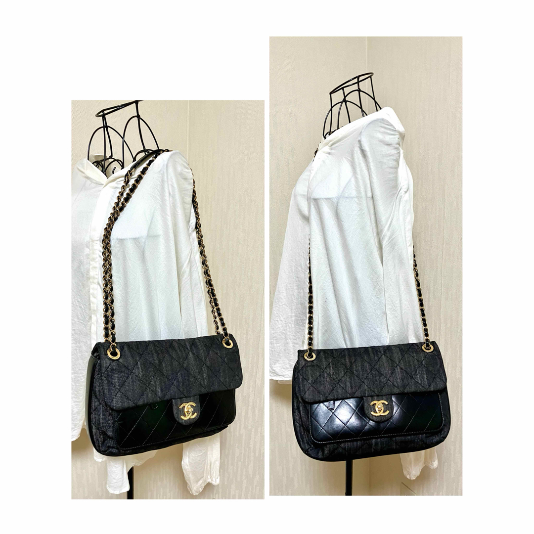 CHANELデニムチェーンバッグ超美品！！ CHANELデニムチェーンバッグ超美品！！