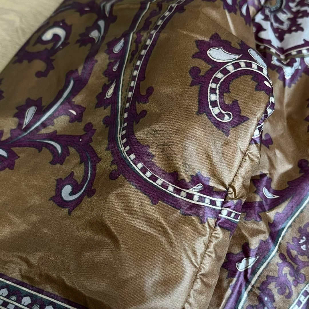 ETRO - ETRO エトロ 総柄ペイズリー ブラウン 中綿ジャケット ETRO - ETRO エトロ 総柄ペイズリー ブラウン 中綿ジャケット