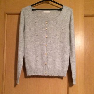 グレー カーディガン(カーディガン)