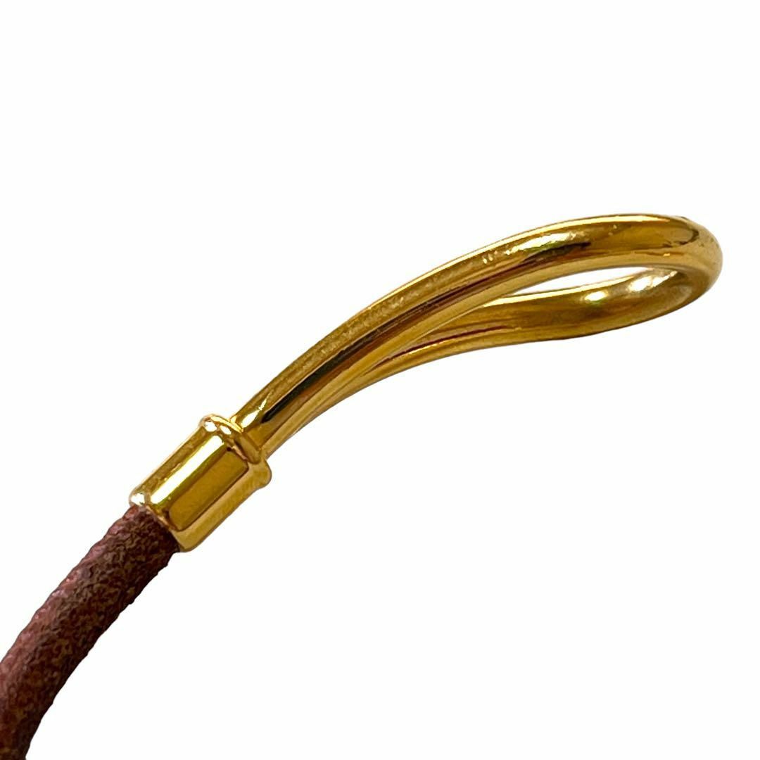 美品 HERMES エルメス ジャンボブレス ブレスレット ゴールド レザー 美品 HERMES エルメス ジャンボブレス ブレスレット ゴールド レザー