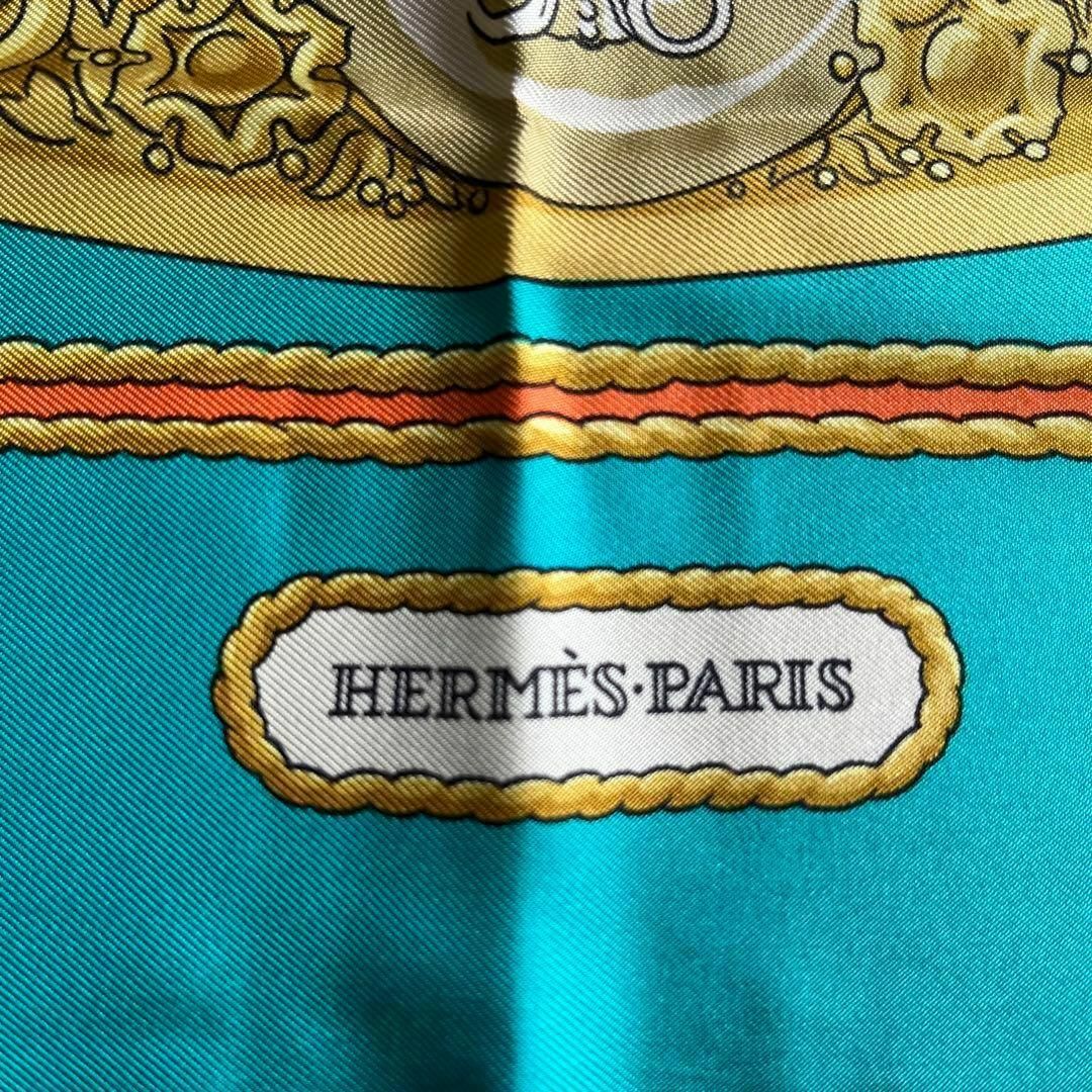 HERMES - HERMES エルメス カレ90 大判シルクスカーフ シャルル HERMES - HERMES エルメス カレ90 大判シルクスカーフ シャルル