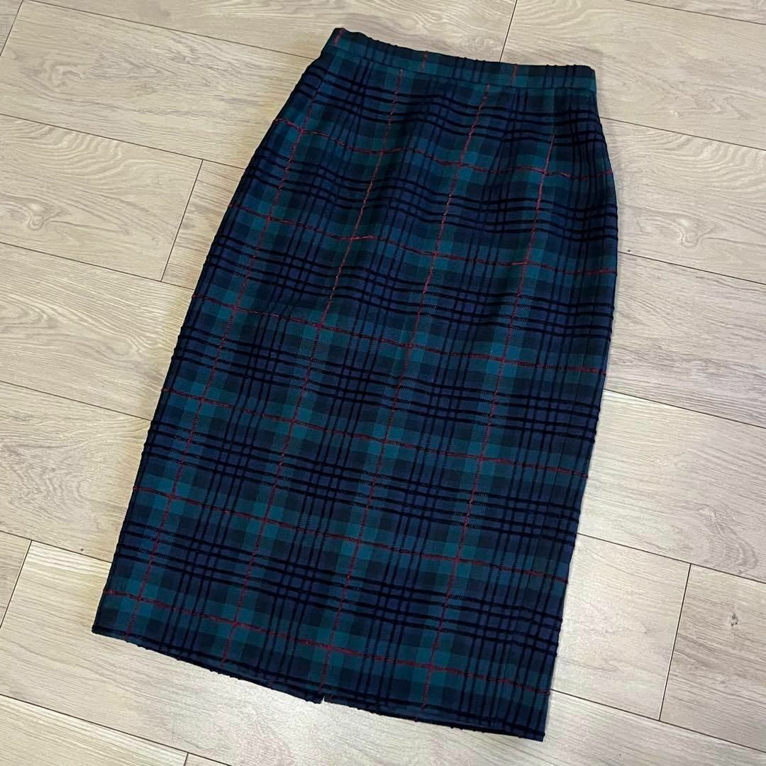 BURBERRY - バーバリー 付け襟 スカートスーツ タータンチェック BURBERRY - バーバリー 付け襟 スカートスーツ タータンチェック