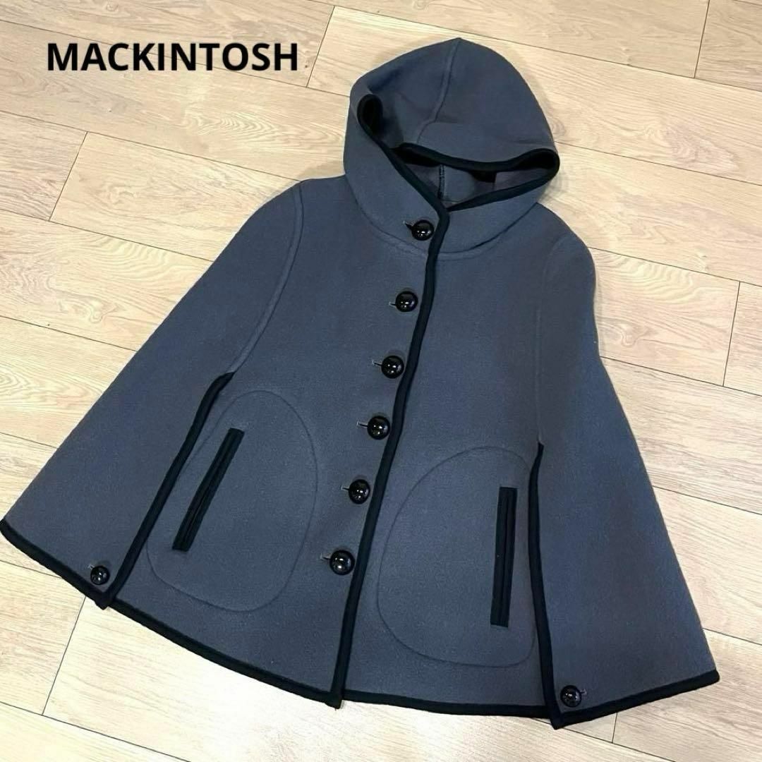 MACKINTOSH - マッキントッシュ ウール ポンチョコート ケープ MACKINTOSH - マッキントッシュ ウール ポンチョコート ケープ