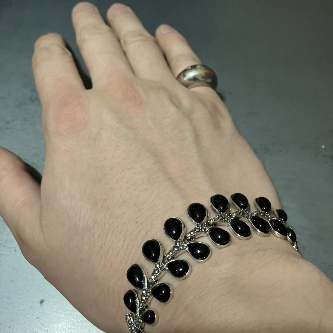 SILVER925 ONYX BIG BRACELET/シルバー/ブレスレット アクセサリー SILVER925 ONYX BIG BRACELET/シルバー/ブレスレット アクセサリー