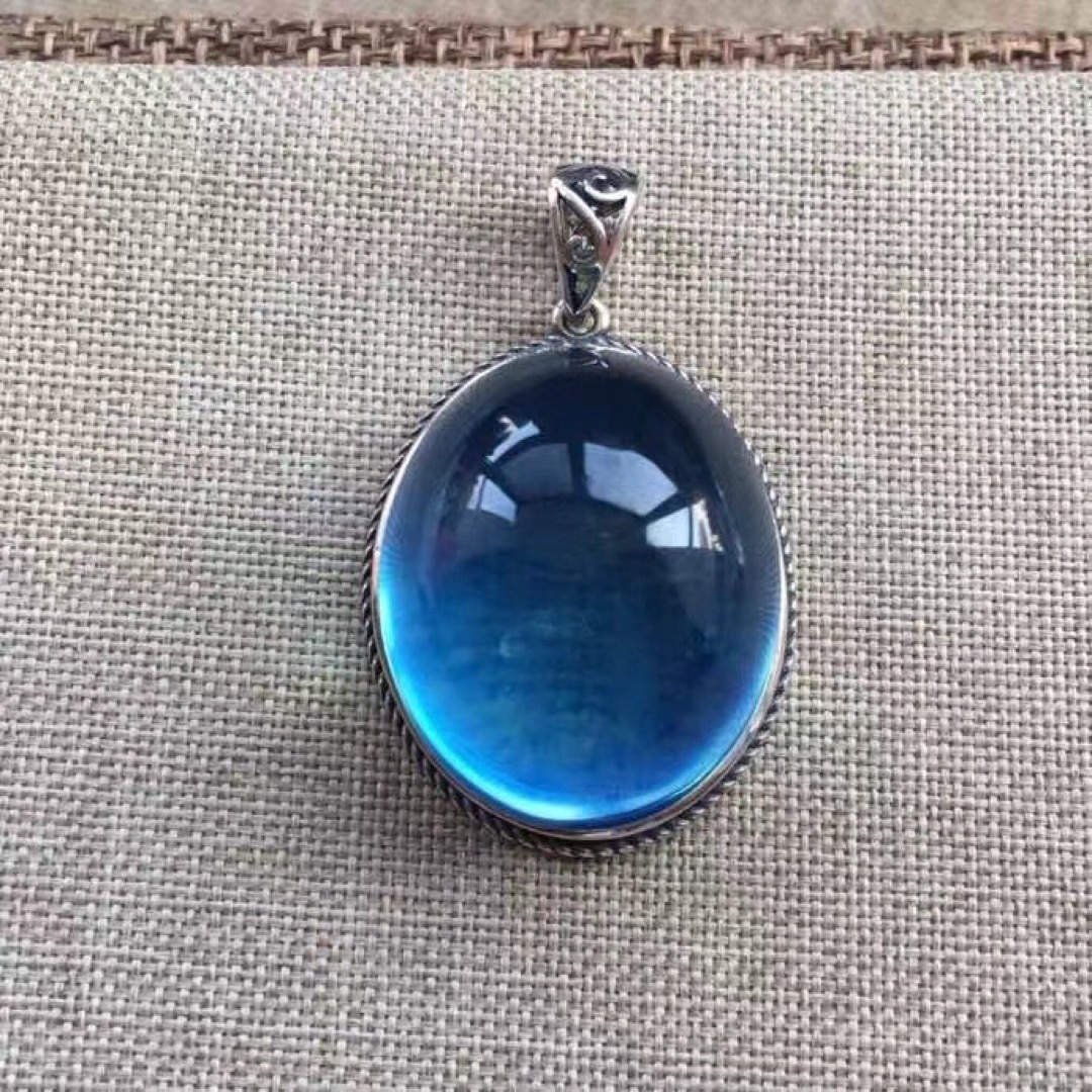 ⭐︎【高級】天然 アクアマリン ペンダントトップ s925 14.3g ⭐︎【高級】天然 アクアマリン ペンダントトップ s925 14.3g