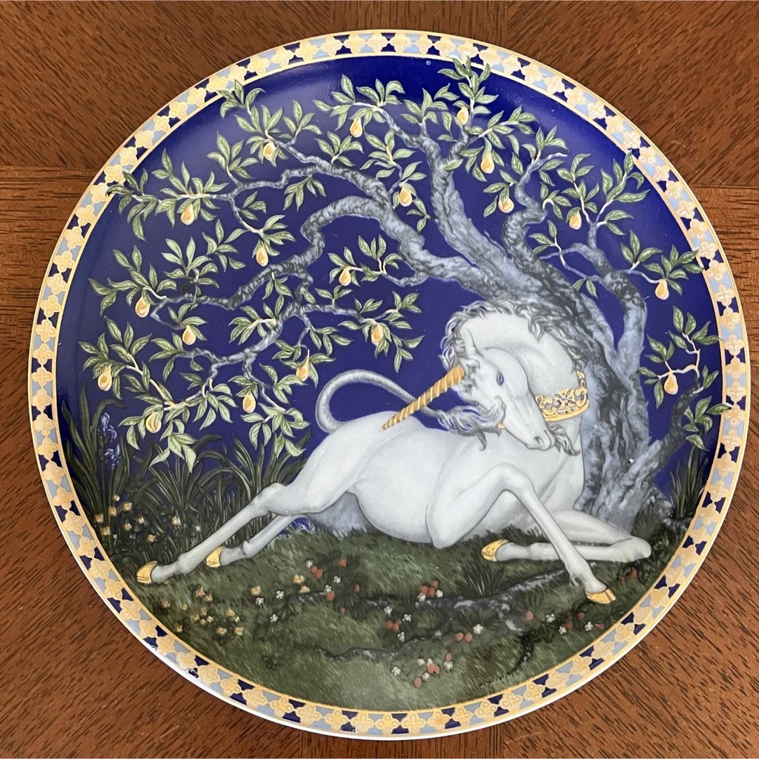 希少品】新品 フッチェンロイター☆ユニコーン☆飾り皿 5枚 希少品】新品 フッチェンロイター☆ユニコーン☆飾り皿 5枚