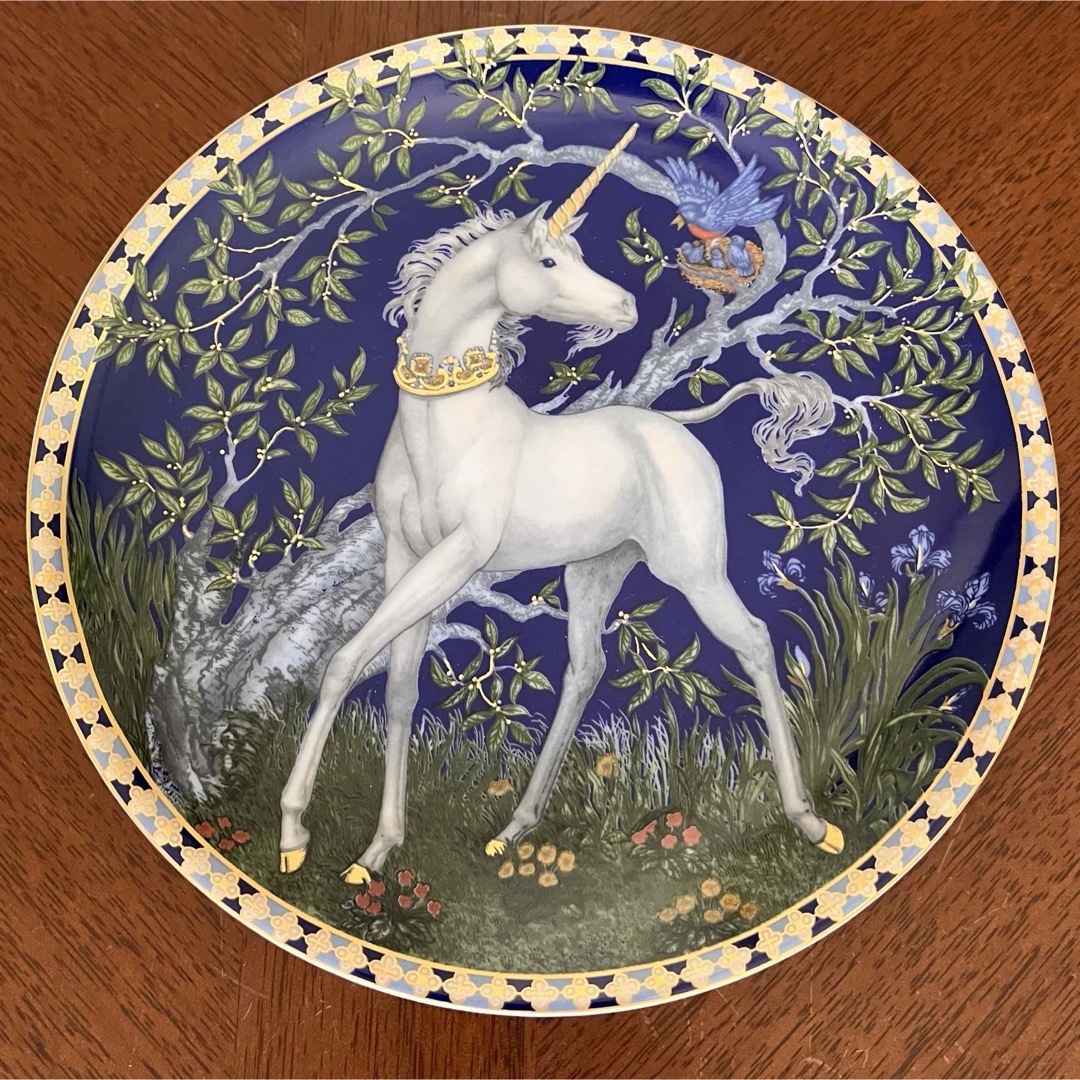 希少品】新品 フッチェンロイター☆ユニコーン☆飾り皿 5枚 希少品】新品 フッチェンロイター☆ユニコーン☆飾り皿 5枚