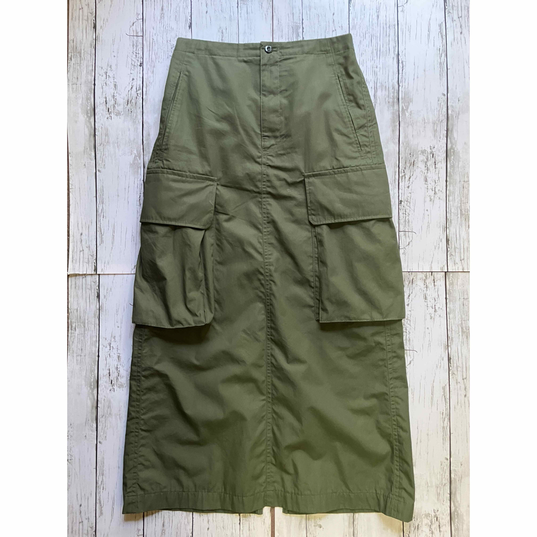 あの様 Iラインスカート 36 カーキ Spick & Span - Spick & Span カーゴポケットIラインスカート 36