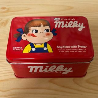 不二家ミルキー　ペコちゃん　缶(キャラクターグッズ)