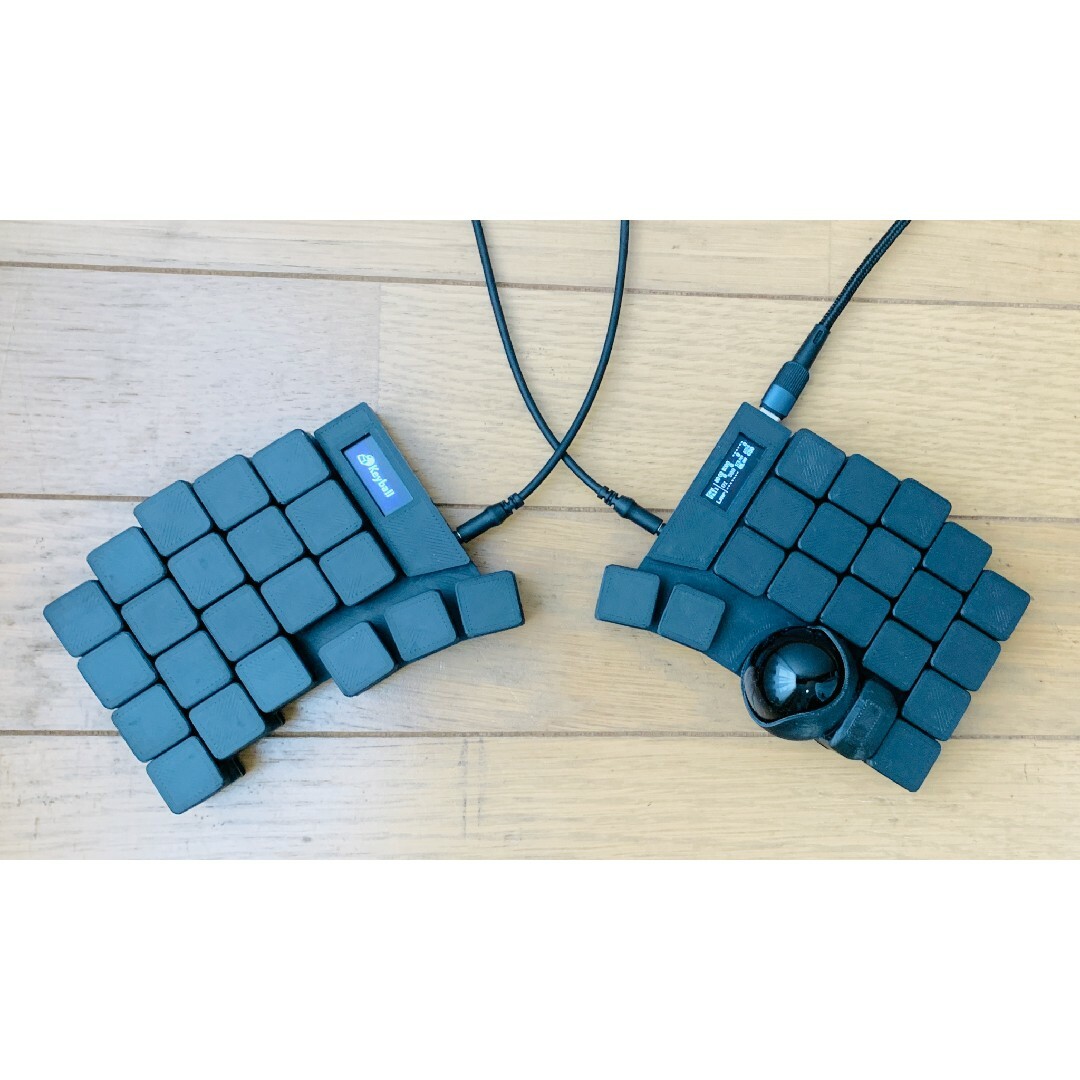 トラックボール付き 分割メカニカルキーボード Keyball39 黒 トラックボール付き 分割メカニカルキーボード Keyball39 黒