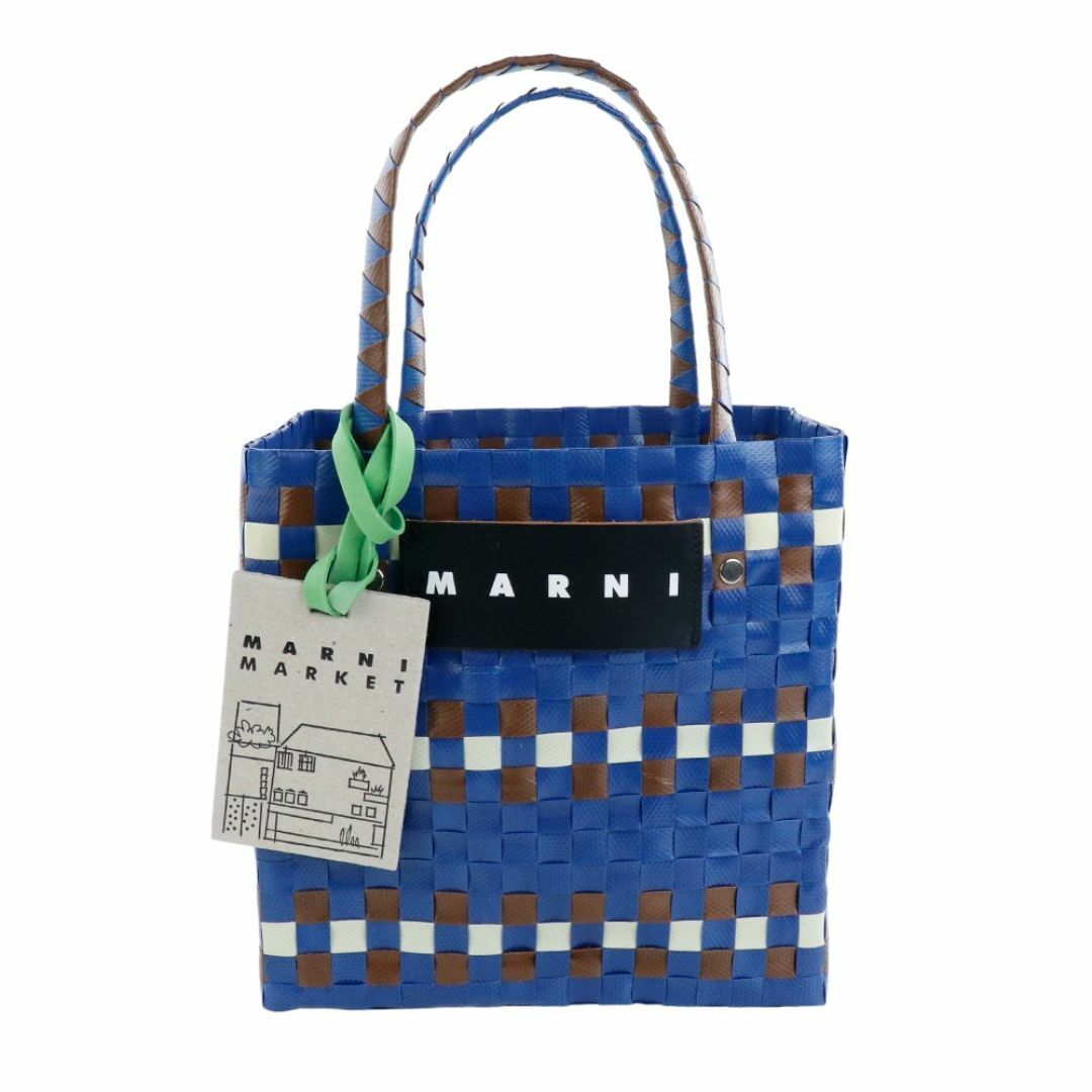 MARNI - マルニ バッグ ピクニックバスケット ブルー マルニカフェ マルニマーケット