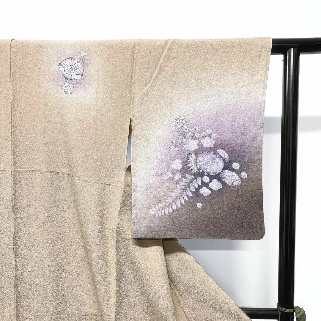 付け下げ 辻ヶ花模様 グラデーション ベージュ系 着物 062w p 付け下げ 辻ヶ花模様 グラデーション ベージュ系 着物 062w p