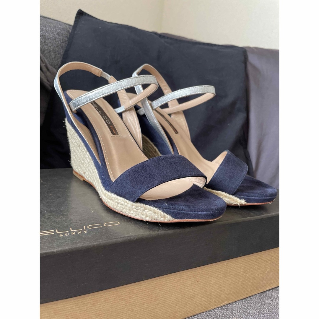 ペリーコ 37 ウェッジソールサンダル 超美品 PELLICO SUNNY - PELLICO SUNNY ペリーコ ウエッジソール