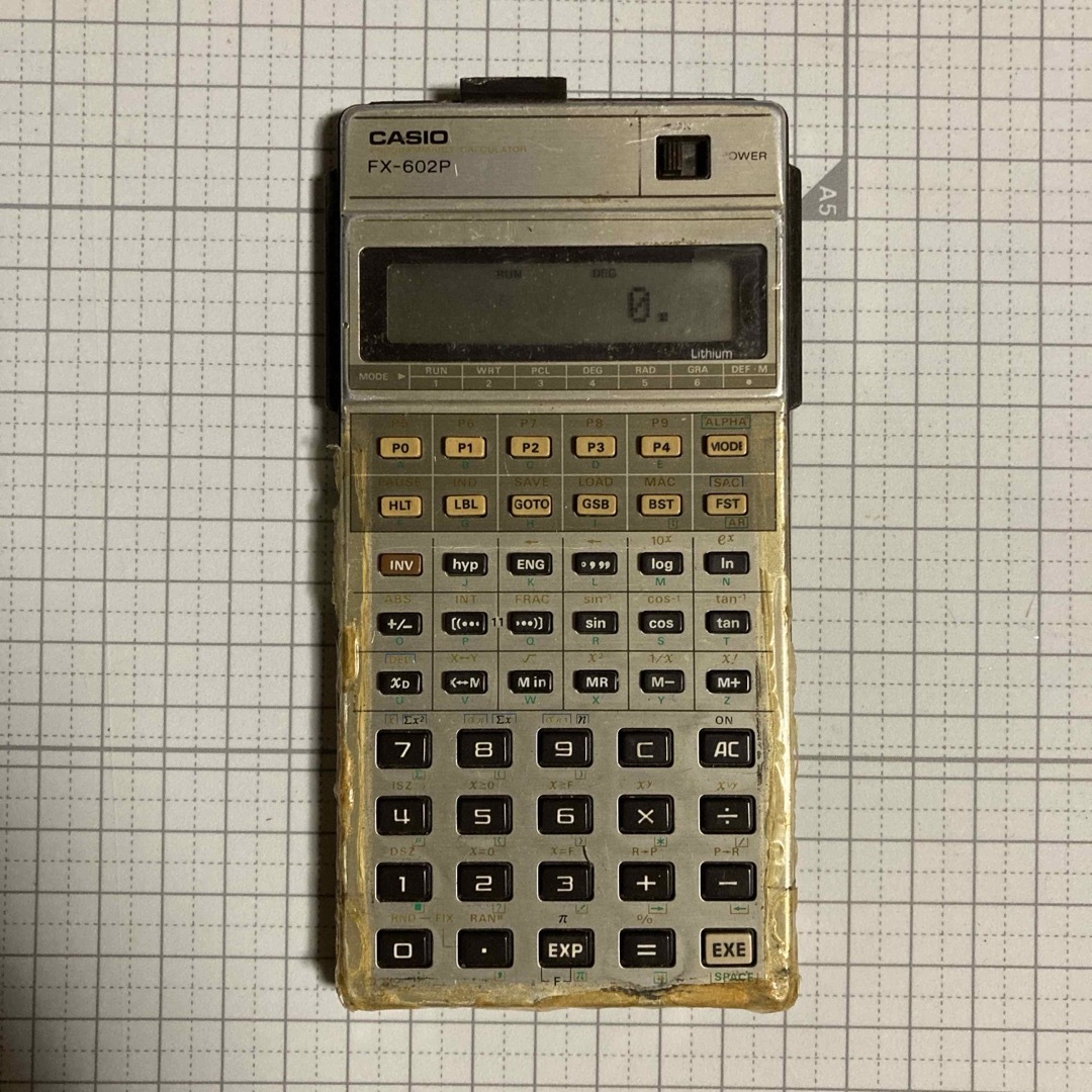 CASIO プログラミング電卓 FX-602P 手荒く CASIO プログラミング電卓 FX-602P 手荒く