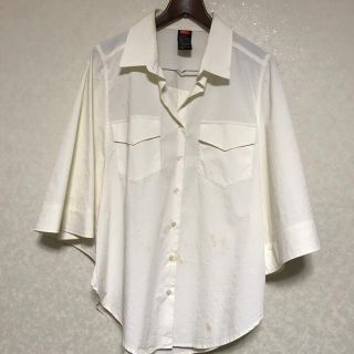 ダブルスタンダードクロージング(DOUBLE STANDARD CLOTHING)のダブスタ ドルマン シャツ白 訳あり(シャツ/ブラウス(長袖/七分))