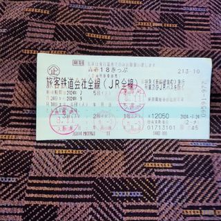 ジェイアール(JR)の青春18きっぷ 1回分 2024夏(鉄道乗車券)