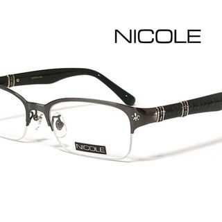 NICOLE - NICOLE メガネフレーム ハーフリム NI-6008の通販 by NICOLE - NICOLE メガネフレーム ハーフリム NI-6008の通販 by