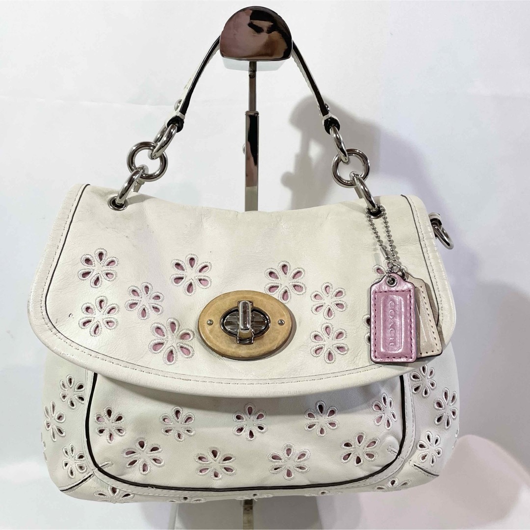 COACH - 正規品 コーチ COACH ハンドバッグ 2way ショルダー付き COACH - 正規品 コーチ COACH ハンドバッグ 2way ショルダー付き