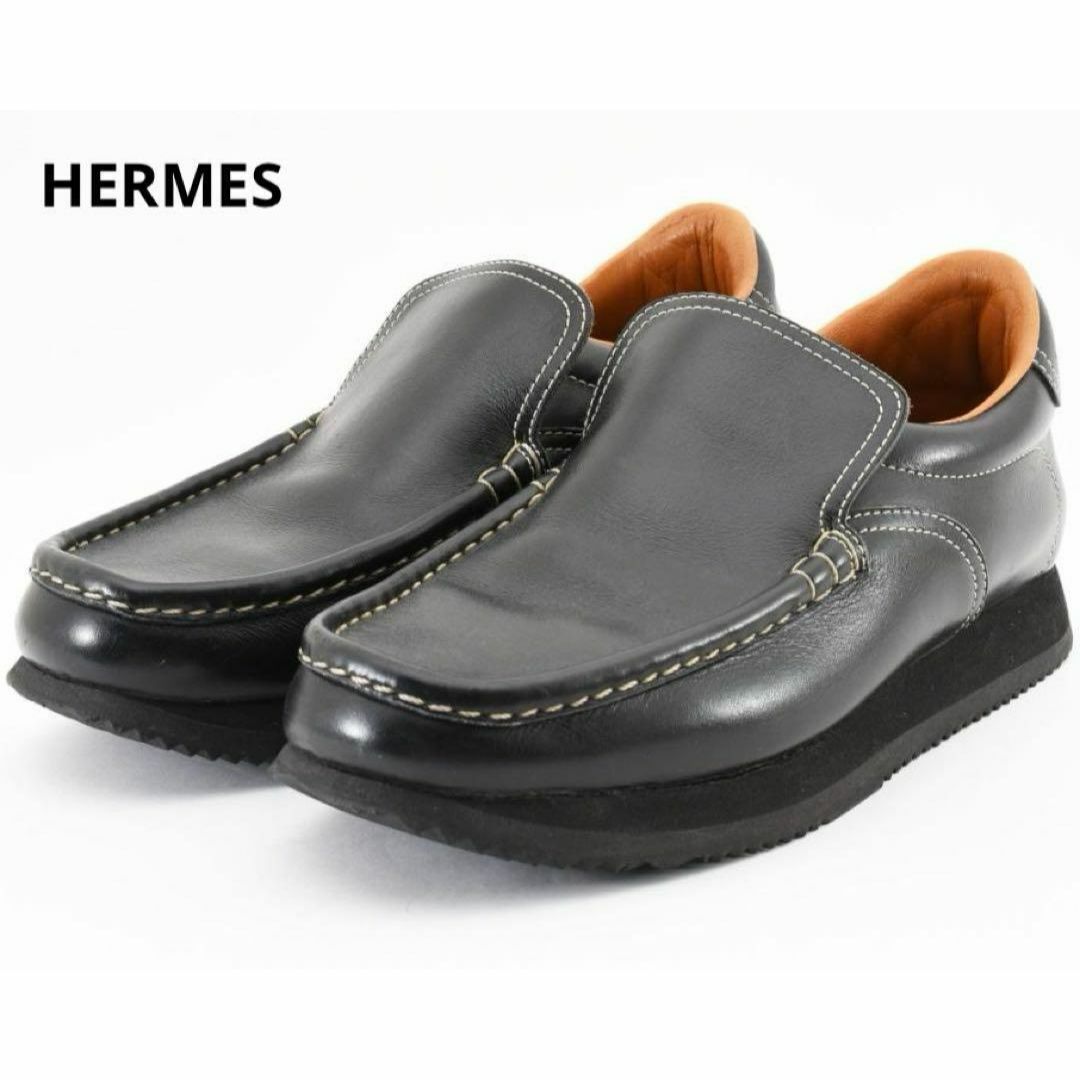HERMES - エルメス ターボ レザー スリッポン ローファー HERMES - エルメス ターボ レザー スリッポン ローファー