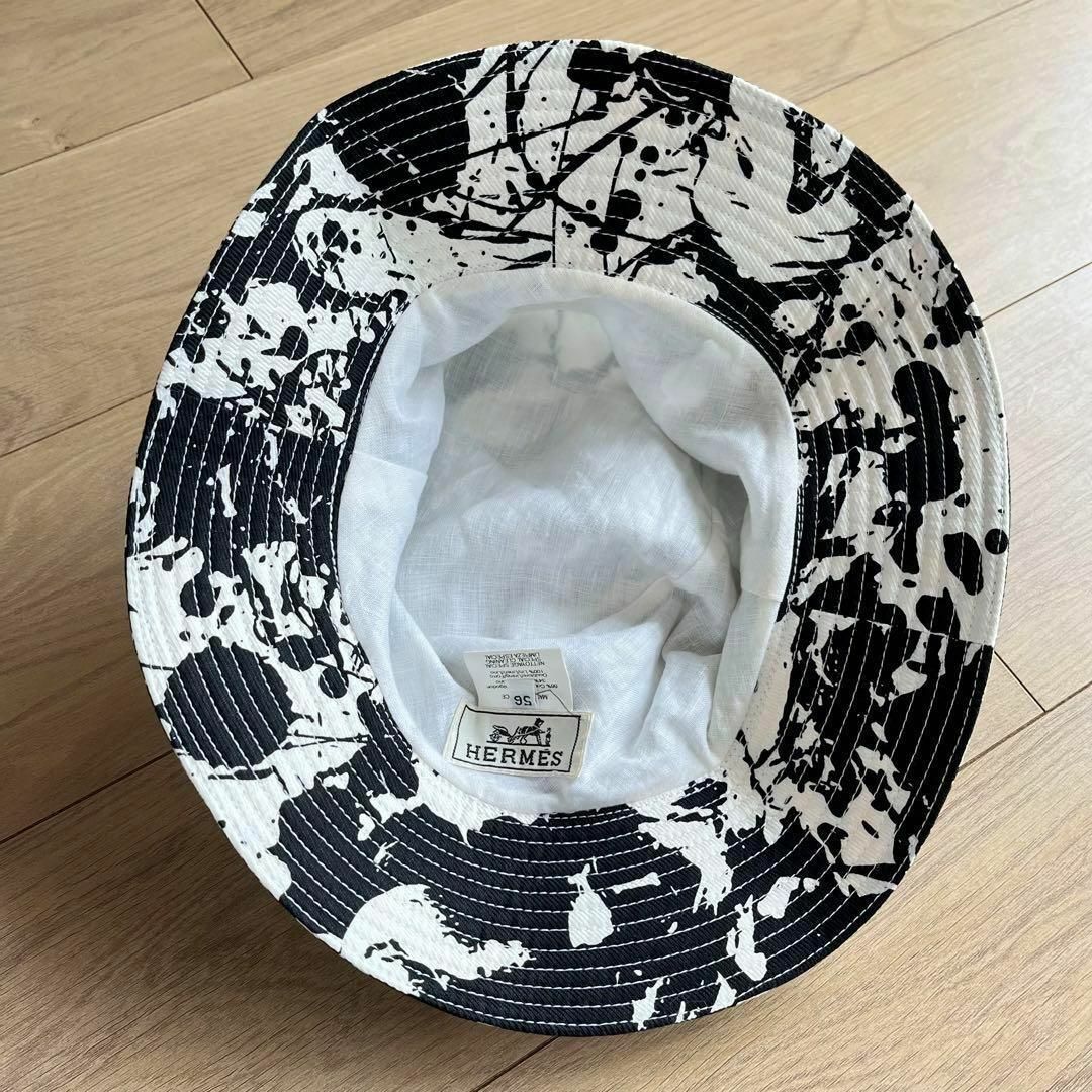 HERMES - エルメス バケットハット ペンキ柄 ペイント 56サイズ HERMES - エルメス バケットハット ペンキ柄 ペイント 56サイズ