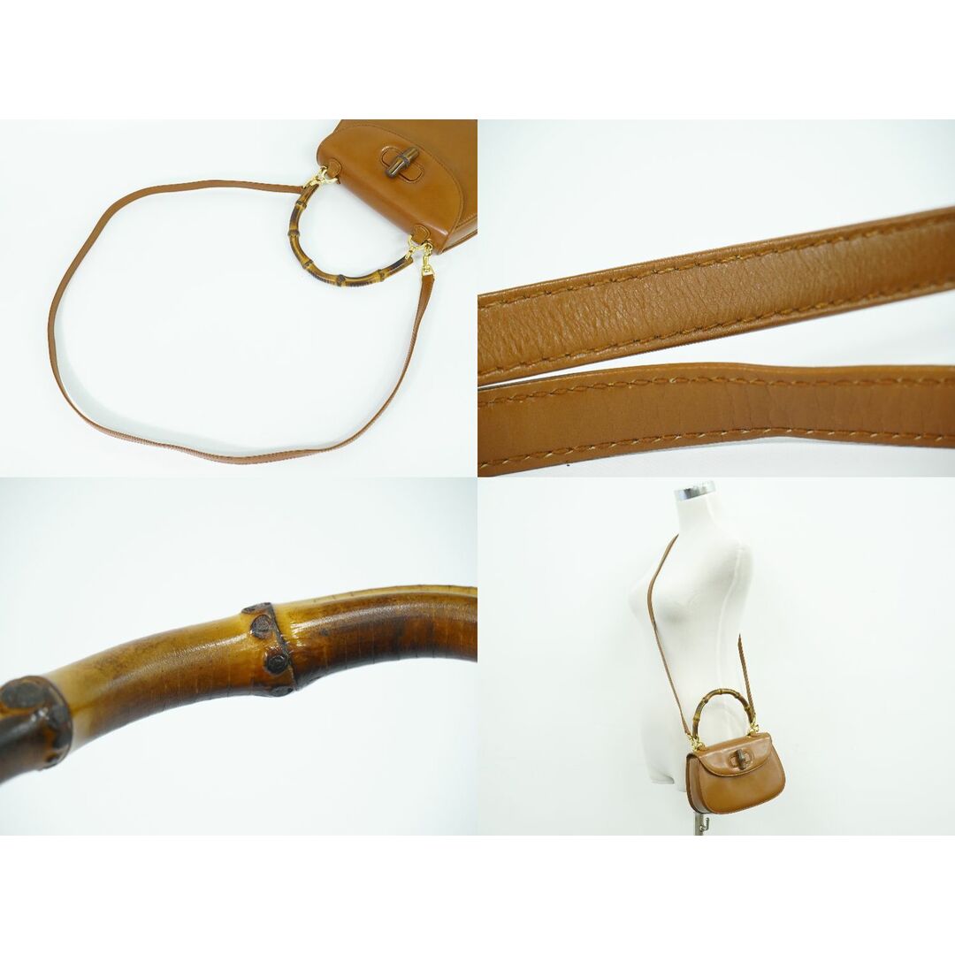 GUCCI - 本物 グッチ GUCCI バンブー 2WAY ショルダーバッグ GUCCI - 本物 グッチ GUCCI バンブー 2WAY ショルダーバッグ