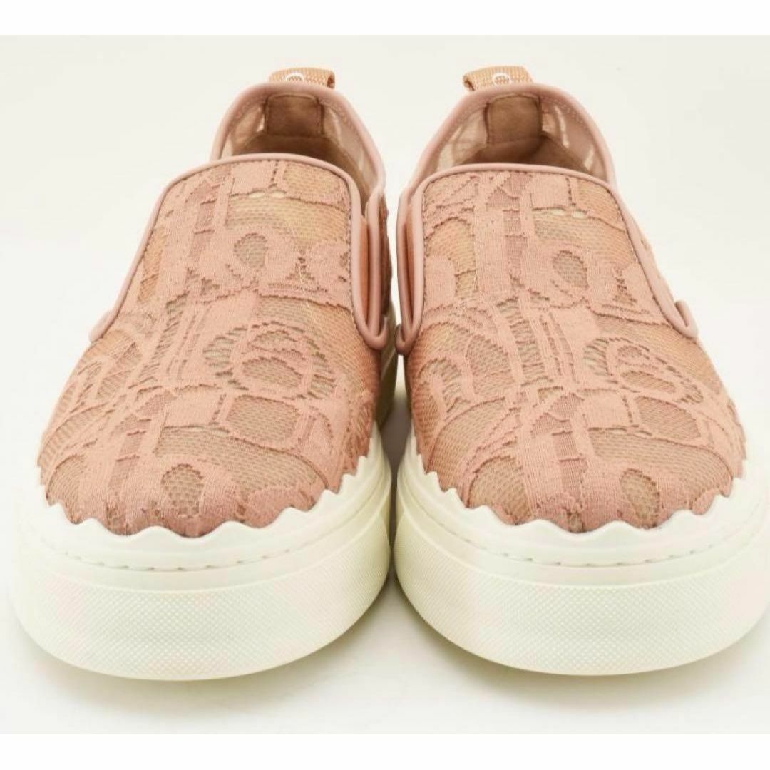 Chloe - クロエ ローレン スリッポンスニーカー ロゴ総柄 レース Chloe - クロエ ローレン スリッポンスニーカー ロゴ総柄 レース