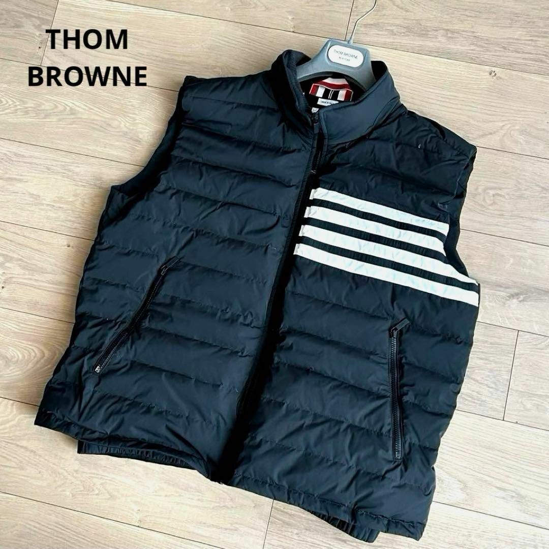 THOM BROWNE - トムブラウン 4-Bar ダウンベスト スキー ジレ THOM BROWNE - トムブラウン 4-Bar ダウンベスト スキー ジレ