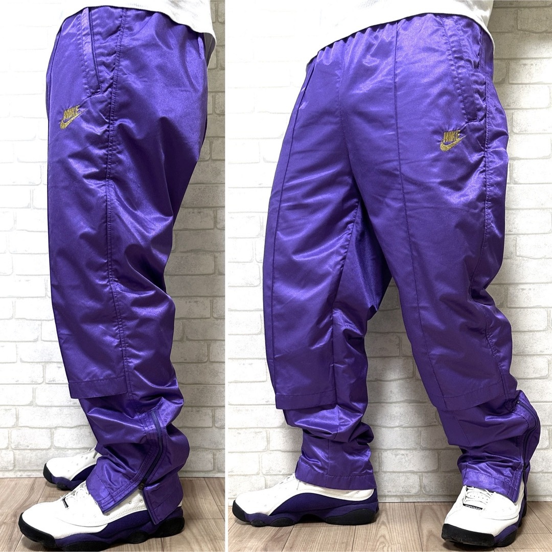 NIKE - NIKE ナイキ 銀タグ 90's 美色 ナイロンパンツ トラック NIKE - NIKE ナイキ 銀タグ 90's 美色 ナイロンパンツ トラック
