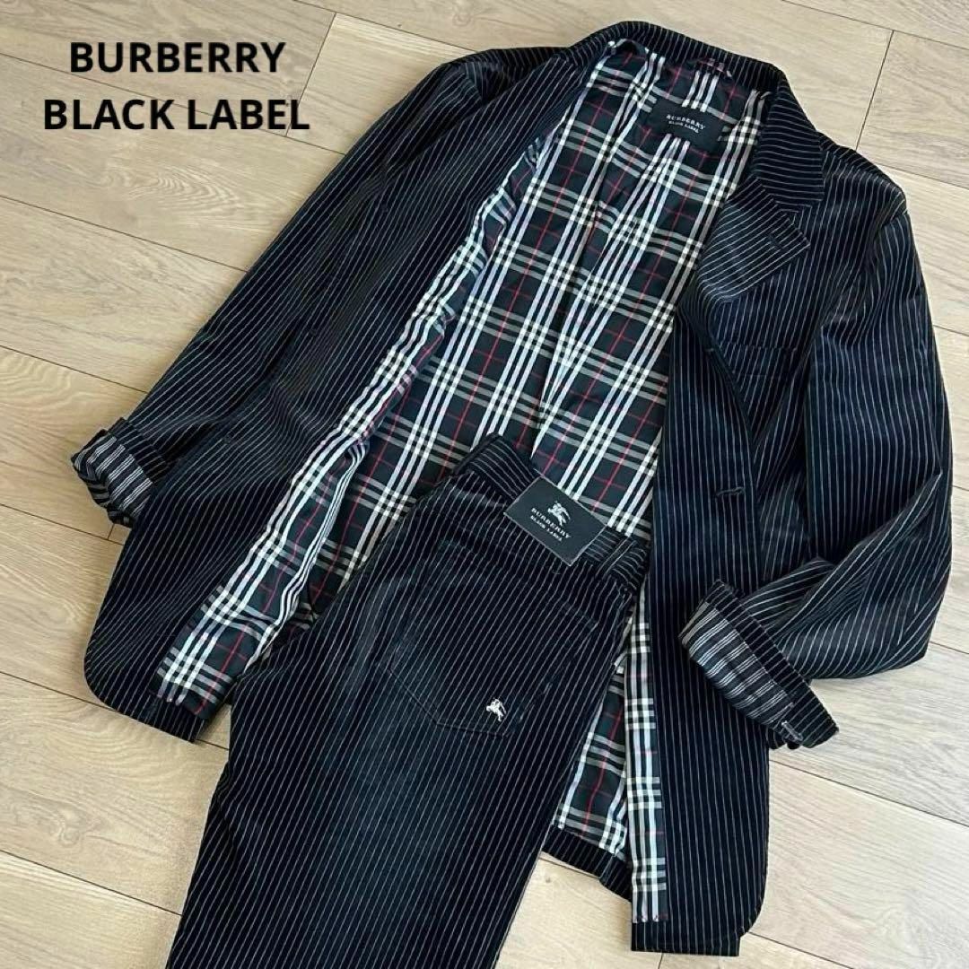 BURBERRY BLACK LABEL - バーバリーブラックレーベル ベロア生地 BURBERRY BLACK LABEL - バーバリーブラックレーベル ベロア生地
