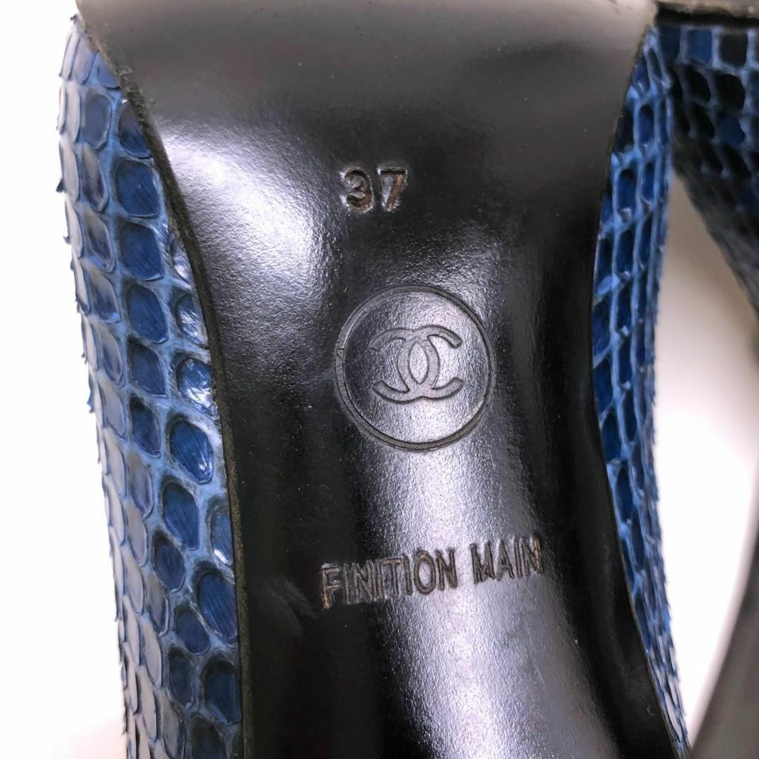 ☆美品☆CHANEL 96P パンプス ハイヒール パイソン サイズ37 ☆美品☆CHANEL 96P パンプス ハイヒール パイソン サイズ37