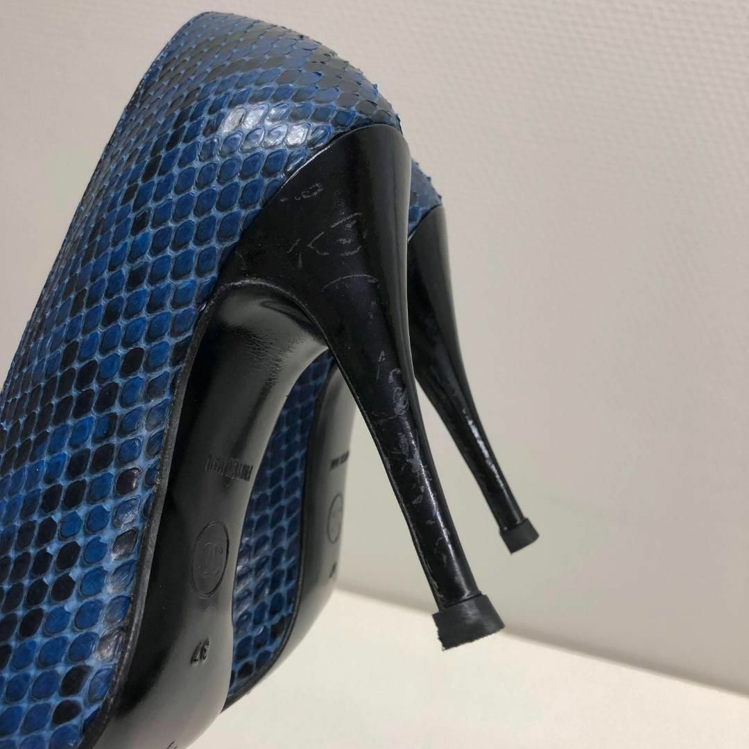 ☆美品☆CHANEL 96P パンプス ハイヒール パイソン サイズ37 ☆美品☆CHANEL 96P パンプス ハイヒール パイソン サイズ37