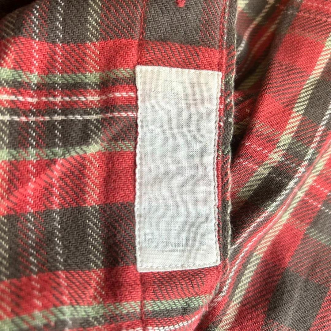 RRL - RRL ダブルアールエル チェック柄 ネルシャツ 長袖 赤 XS RRL - RRL ダブルアールエル チェック柄 ネルシャツ 長袖 赤 XS