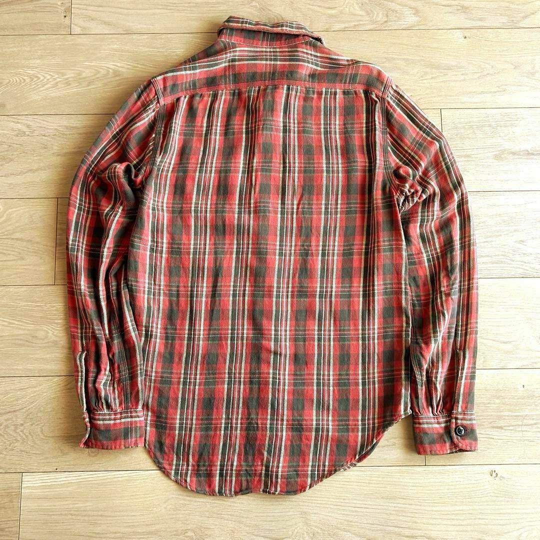 RRL - RRL ダブルアールエル チェック柄 ネルシャツ 長袖 赤 XS RRL - RRL ダブルアールエル チェック柄 ネルシャツ 長袖 赤 XS