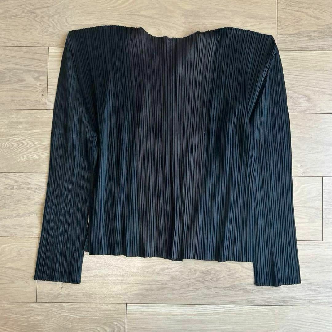 ISSEY MIYAKE - イッセイミヤケ ノーカラー プリーツ ジャケット ISSEY MIYAKE - イッセイミヤケ ノーカラー プリーツ ジャケット