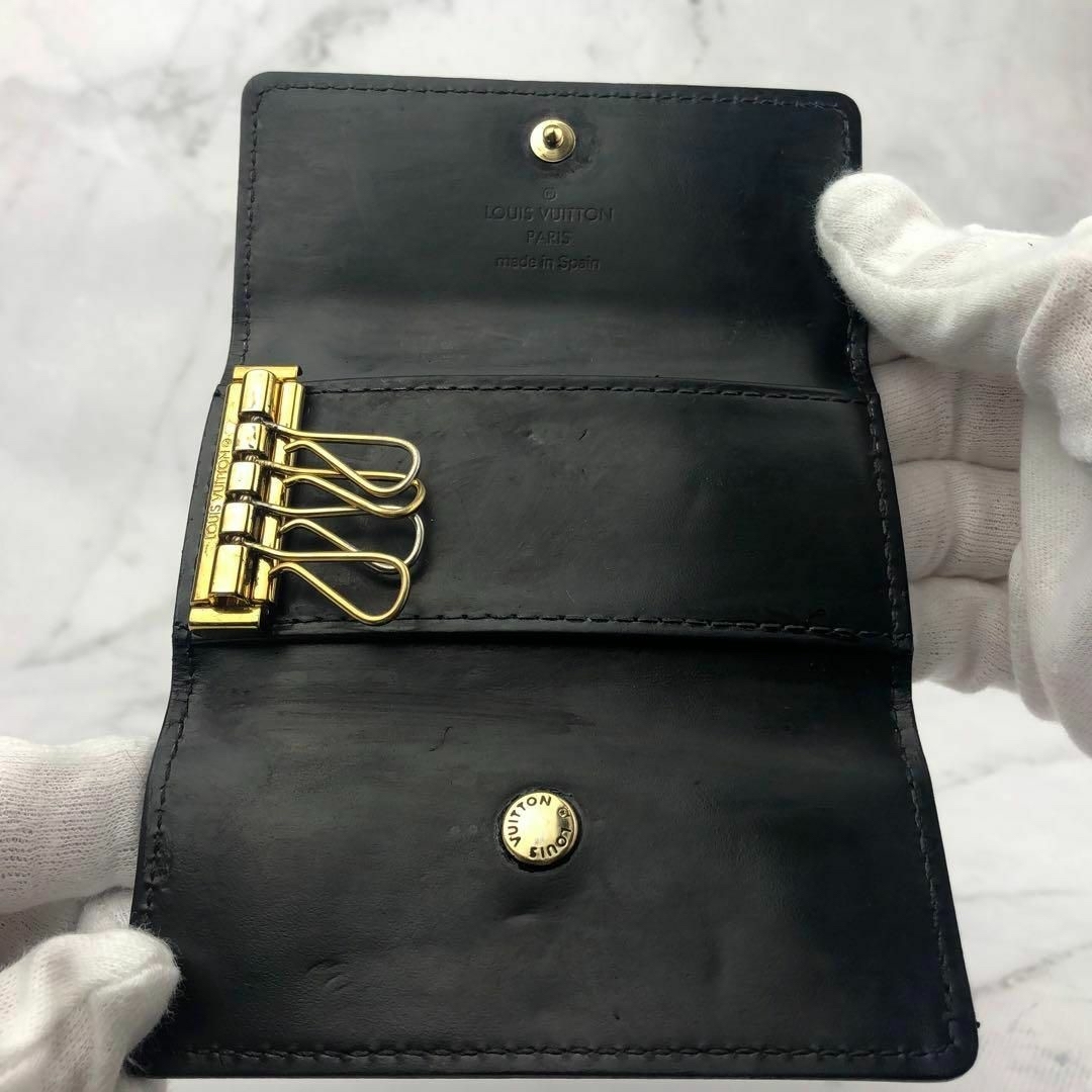 LOUIS VUITTON モノグラム ヴェルニ キーケース ブラック