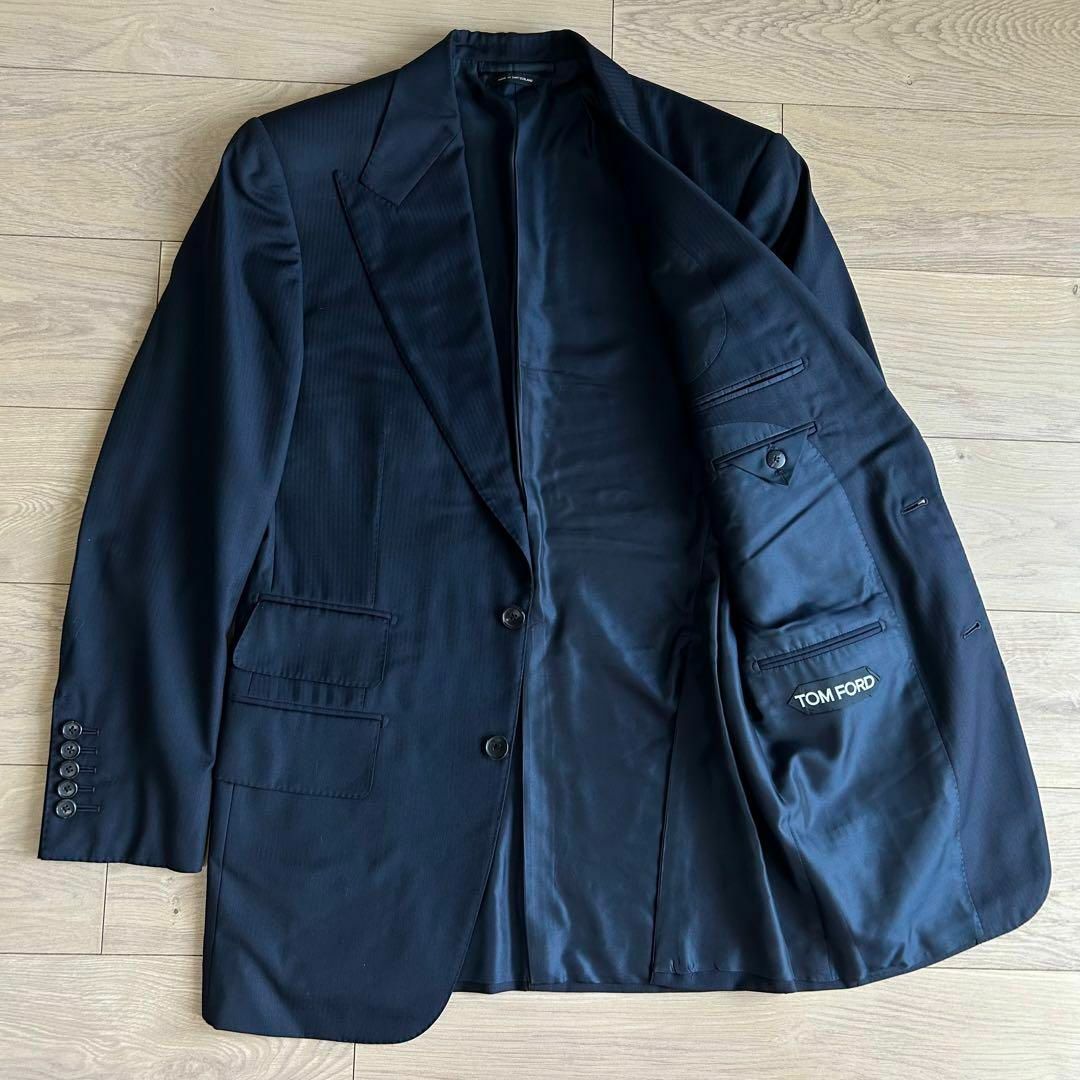 TOM FORD - トムフォード スリーピース セットアップスーツ 黒 TOM FORD - トムフォード スリーピース セットアップスーツ 黒