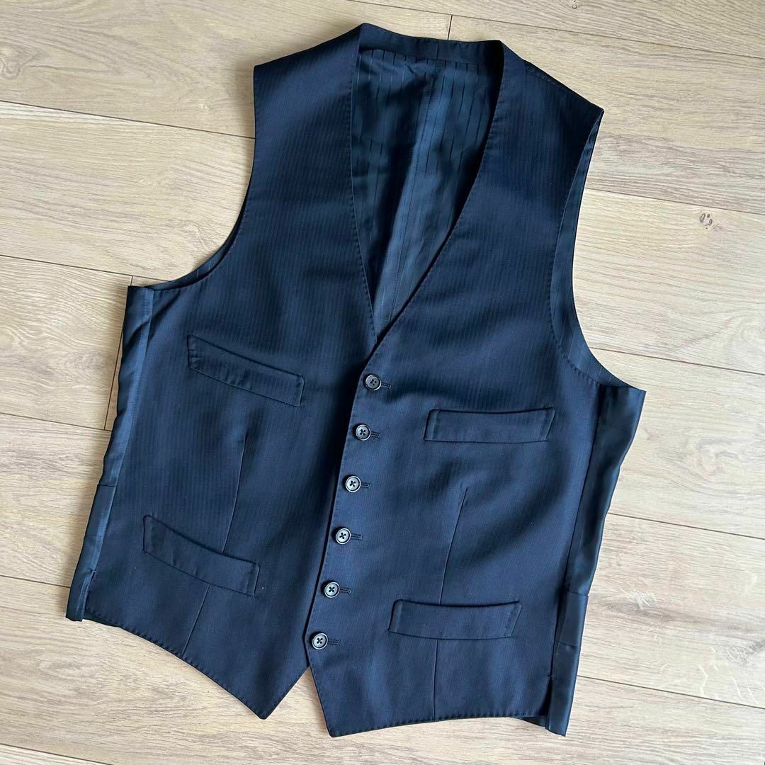 TOM FORD - トムフォード スリーピース セットアップスーツ 黒 TOM FORD - トムフォード スリーピース セットアップスーツ 黒