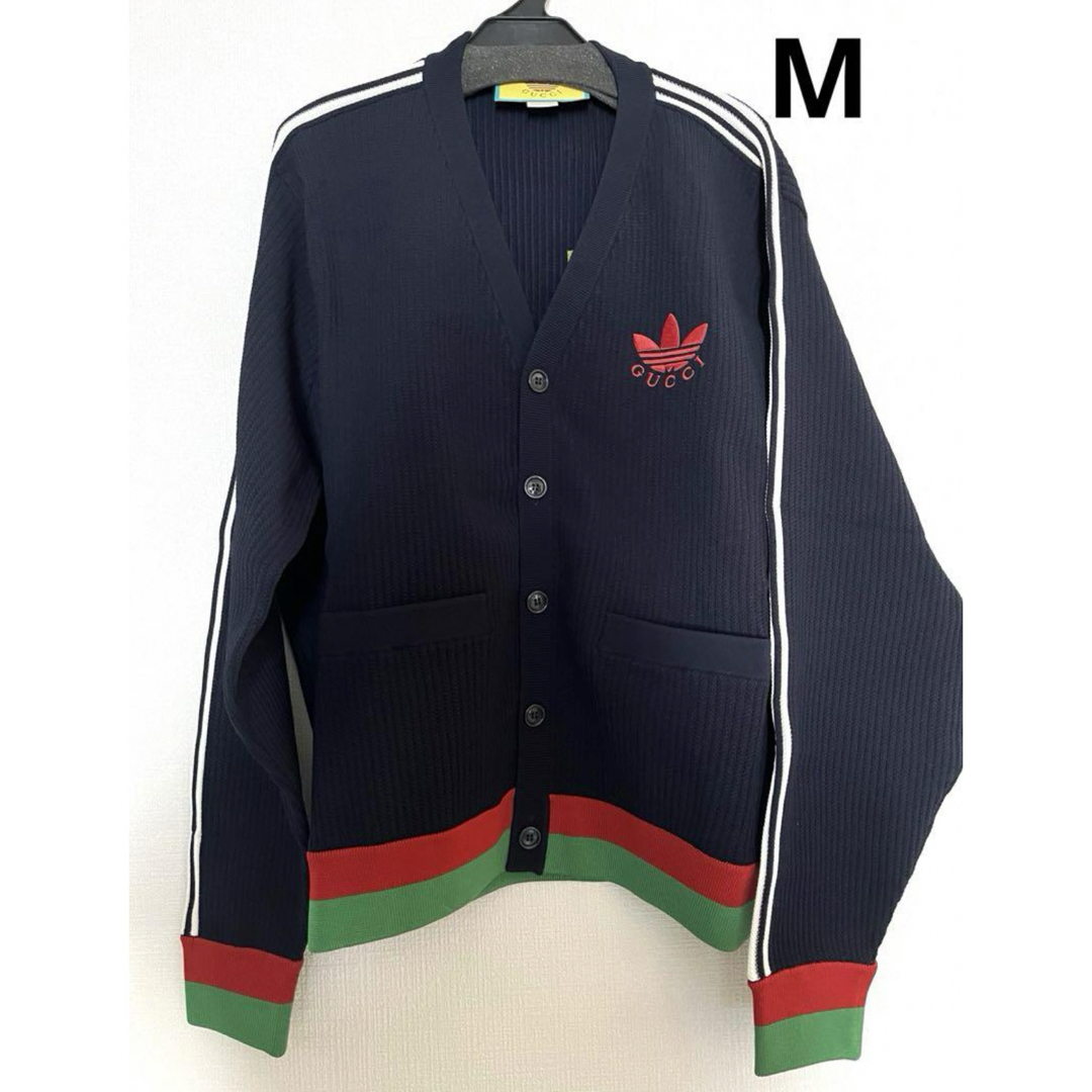 GUCCI - 【新品未使用】グッチGUCCIadidasカーディガンMサイズの GUCCI - 【新品未使用】グッチGUCCIadidasカーディガンMサイズの