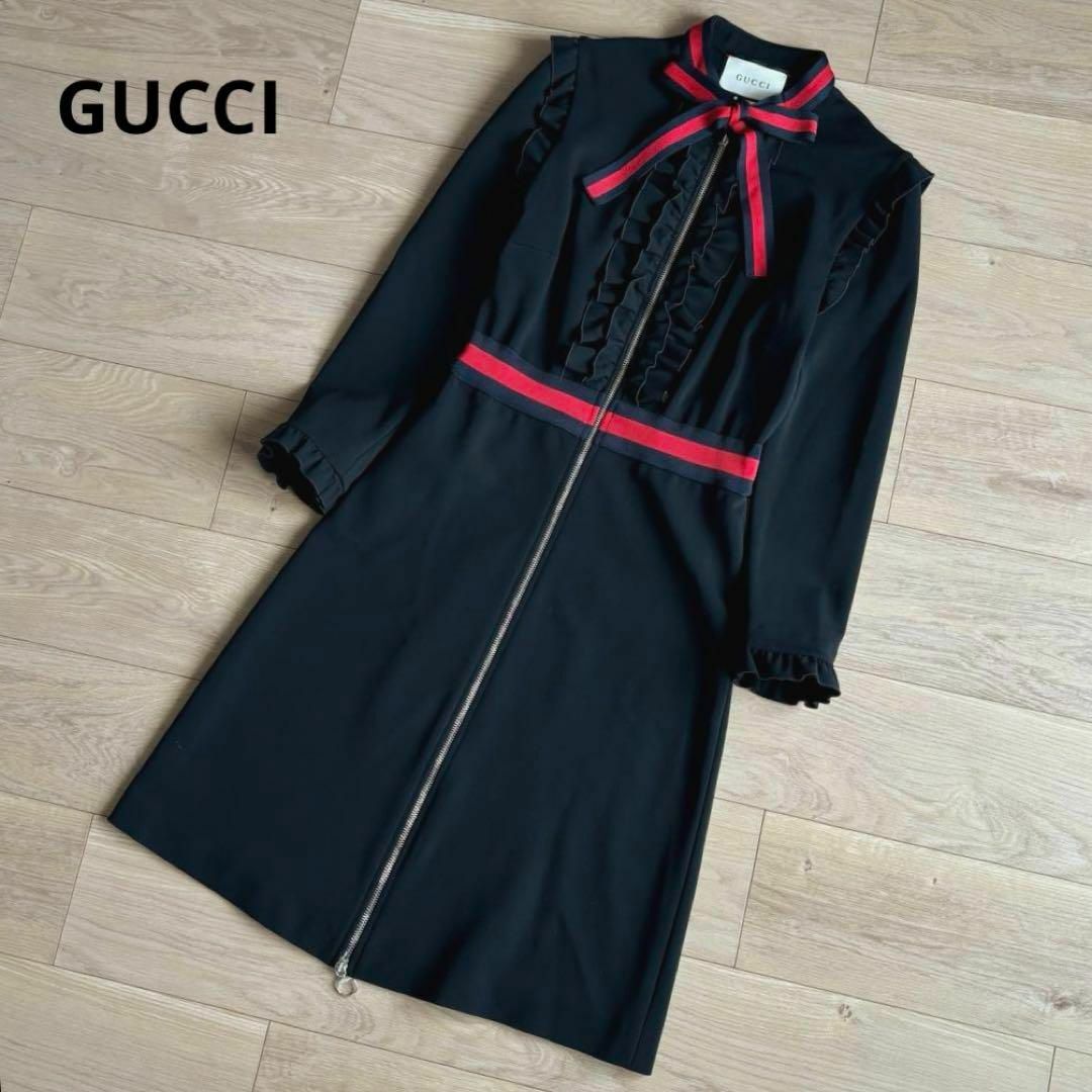 GUCCI - 新品同様 グッチ シェリーライン ボウタイ リボン GUCCI - 新品同様 グッチ シェリーライン ボウタイ リボン