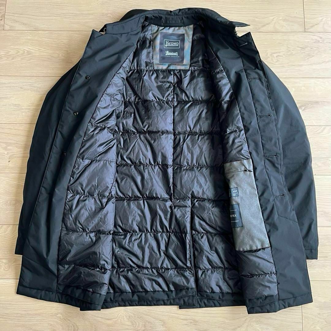HERNO - ヘルノ ラミナー ゴアテックス メンズ ダウンコート 黒 HERNO - ヘルノ ラミナー ゴアテックス メンズ ダウンコート 黒