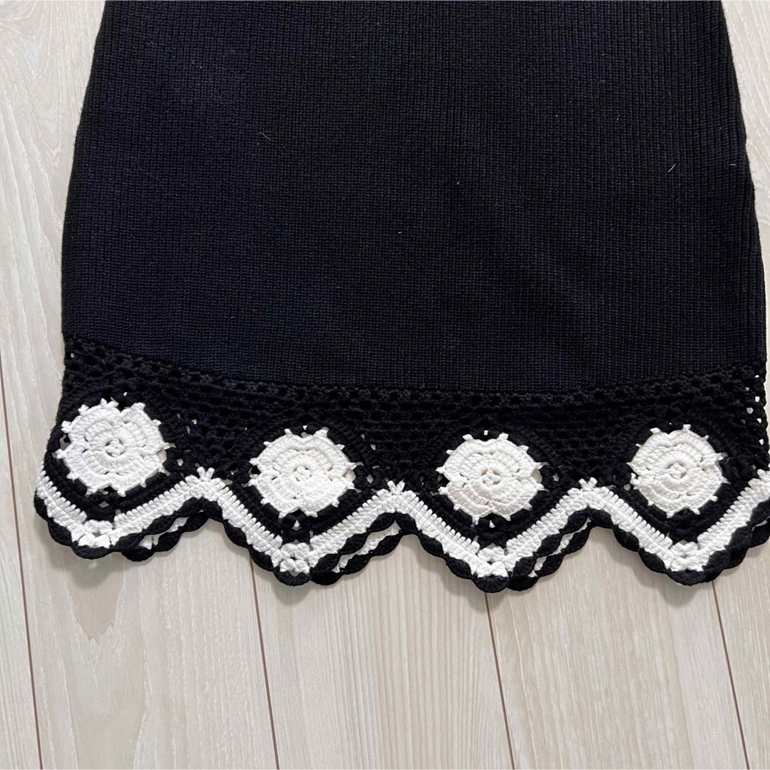 極美品】アンフォンテーヌ ニット オフショルダー ワンピース 極美品】アンフォンテーヌ ニット オフショルダー ワンピース