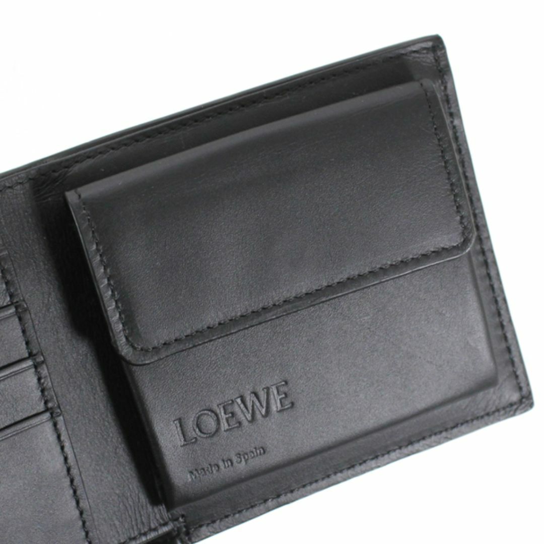 LOEWE - 【新品】LOEWE ロエベ 財布 二つ折り ブラック グレー LOEWE - 【新品】LOEWE ロエベ 財布 二つ折り ブラック グレー