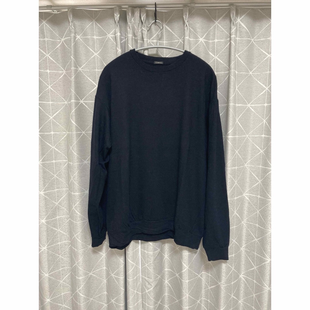 COMOLI - comoli ウール天竺長袖クルー navy サイズ3 23AWの通販 COMOLI - comoli ウール天竺長袖クルー navy サイズ3 23AWの通販