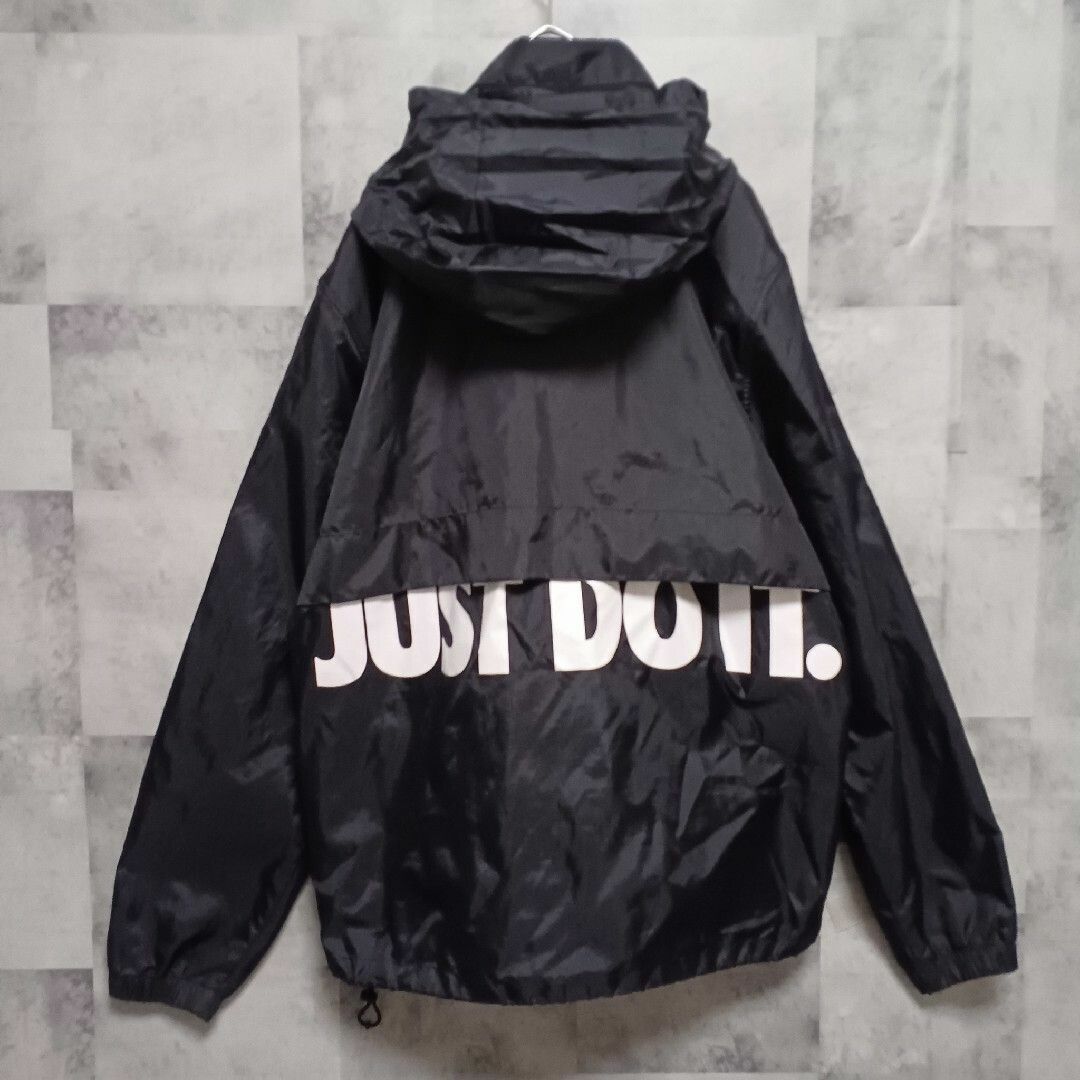 NIKE - NIKE ナイキ メンズ ウィンドブレーカー 黒 XL フード NIKE - NIKE ナイキ メンズ ウィンドブレーカー 黒 XL フード