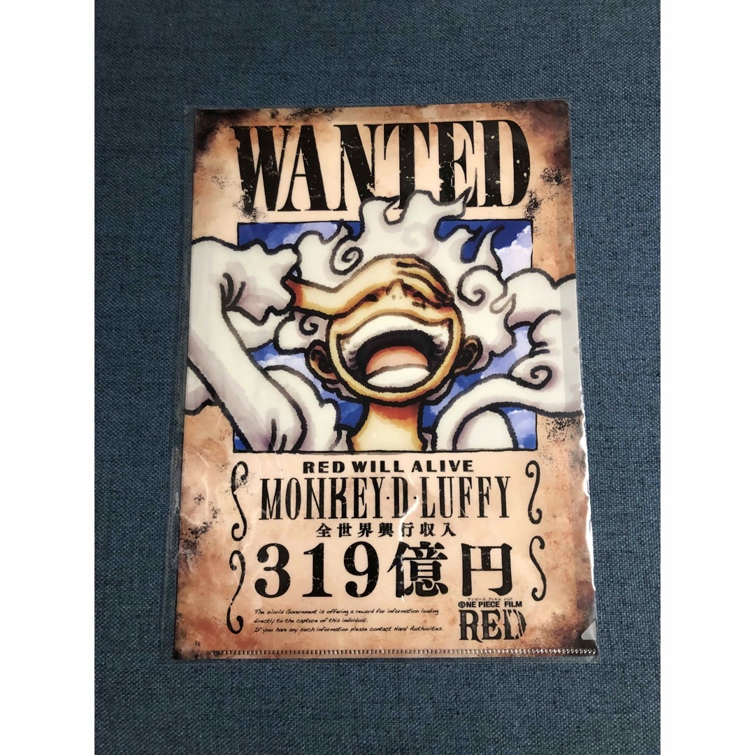 ONE PIECE - ワンピース フィルム レッド 記念手配書クリア ONE PIECE - ワンピース フィルム レッド 記念手配書クリア