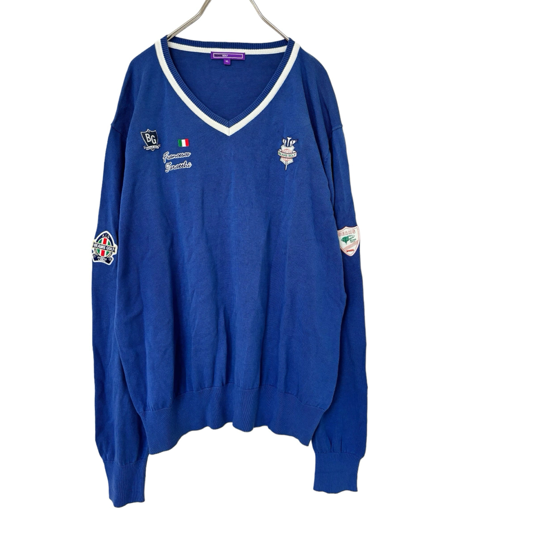 BEAMS GOLF ビームスゴルフ ニット セーター ネイビー系 M BEAMS GOLF ビームスゴルフ ニット セーター ネイビー系 M